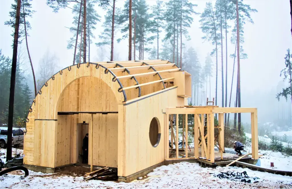 Solid-timber house, Latvia