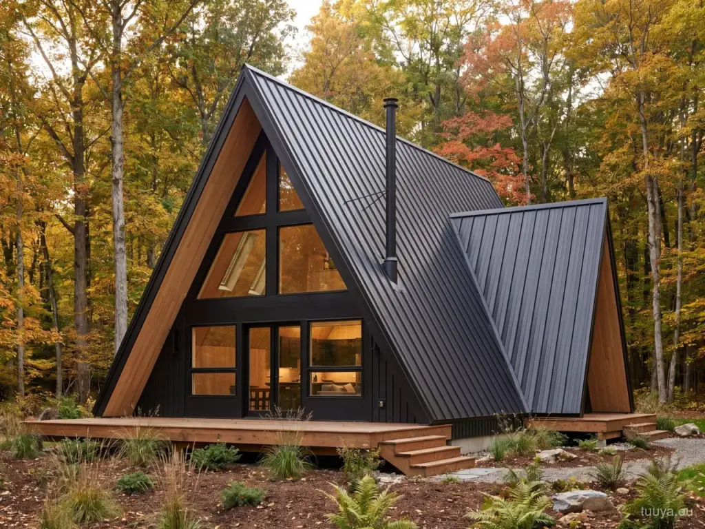 A-Frame mit Stehfalzdach
