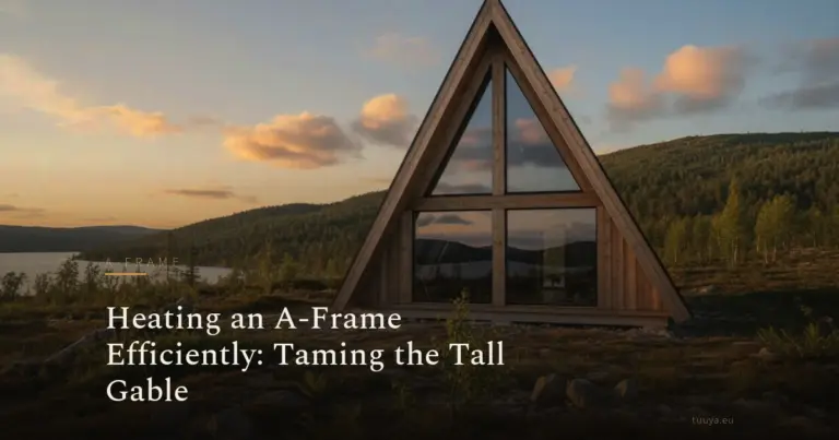 Heating an A-Frame Efficiently: Taming the Tall Gable