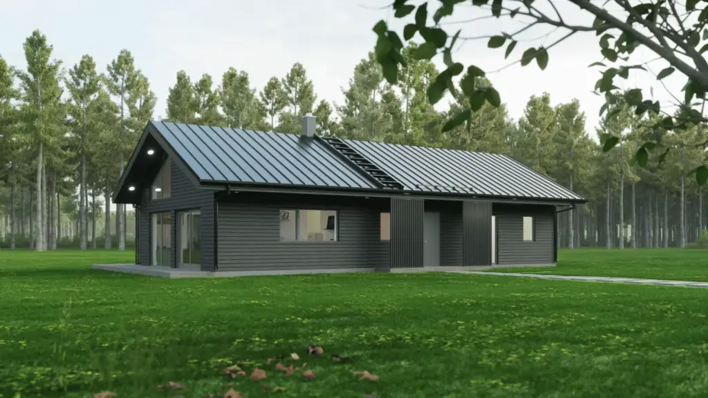 Massivholzhaus, 136 m²