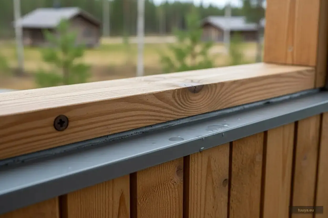 Window sill drip edge outside