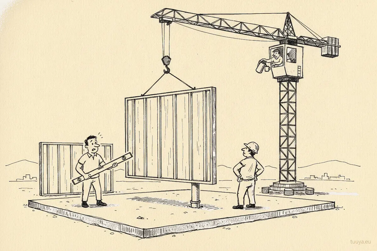The panels match the drawings exactly